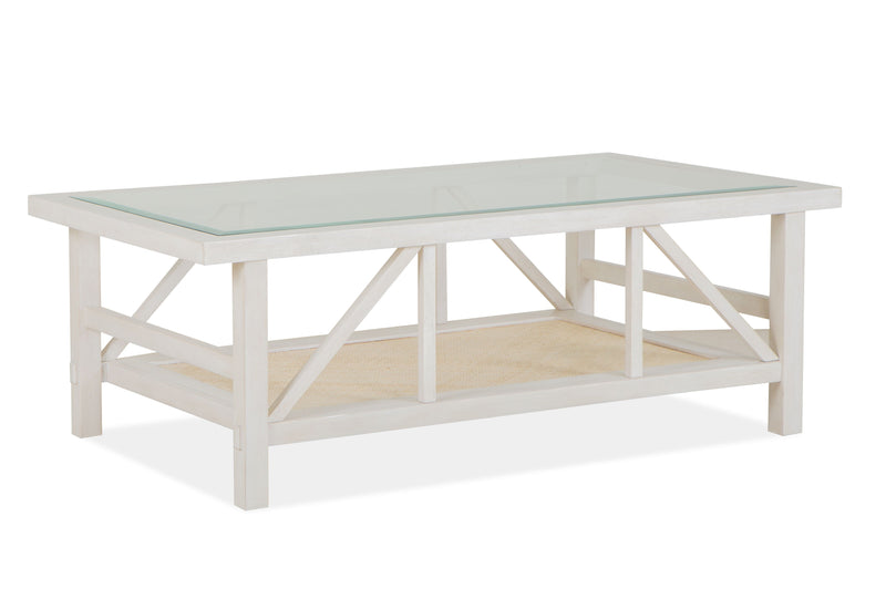 Ellison - Rectangular Cocktail Table - Antique White.