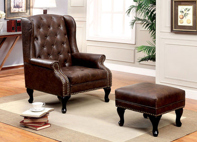 Vaugh - Ottoman - Rustic Brown - Grand Furniture GA