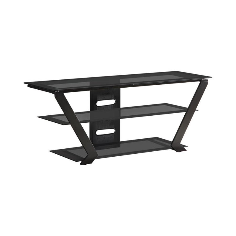 Donlyn - 2-tier TV Console - Black.