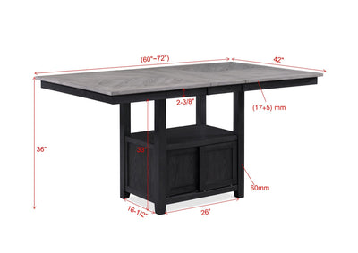 Buford - Counter Height Table - Light Grey.