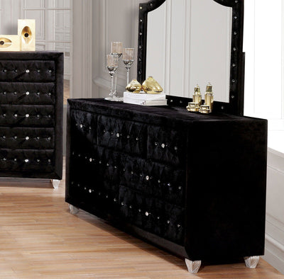 Alzire - Dresser - Black - Grand Furniture GA