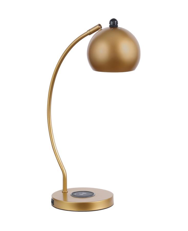 Andreas - Dome Shade Table Lamp - Gold - Grand Furniture GA