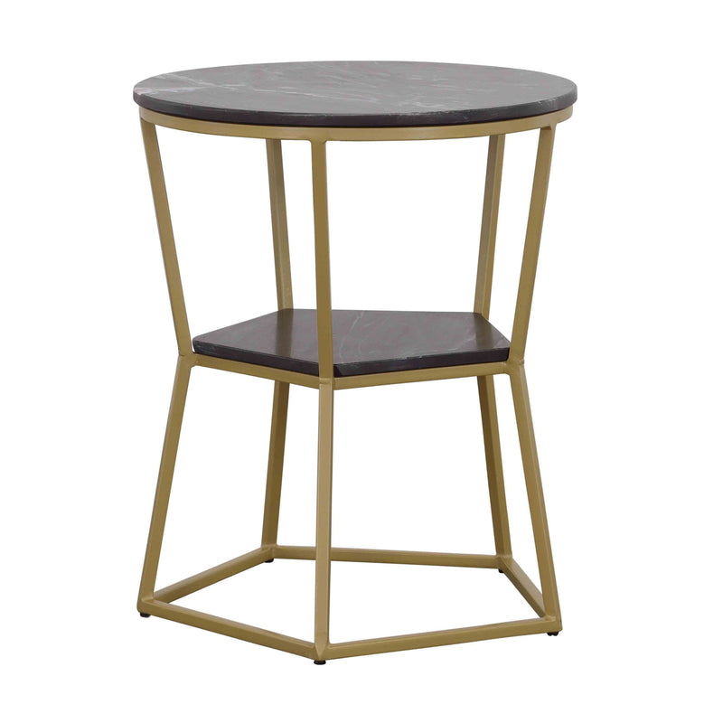 Luzon - Accent Table - Black & Gold