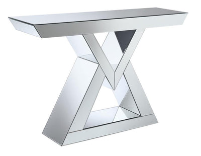 Cerecita - Console Table With Triangle Base - Clear Mirror.