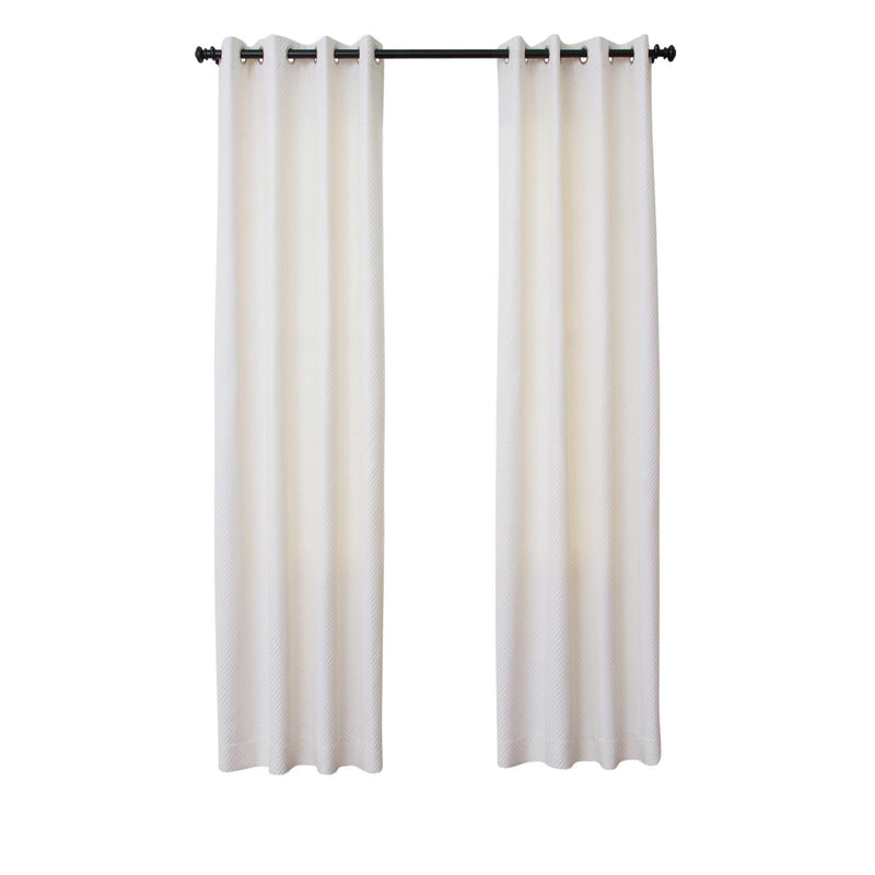 Aria - Grommet Top Panel Weighted Corners Window Treatment - Curtains & Drapes - Grand Furniture GA