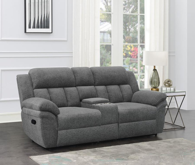 Bahrain - Upholstered Loveseat With Console