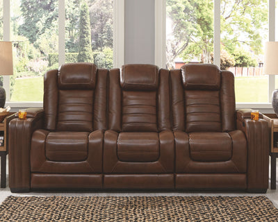 Backtrack - Chocolate - Pwr Rec Sofa With Adj Headrest - Grand Furniture GA