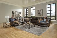 Como Modular Sectional - Power RSF Recliner Leather - Steel