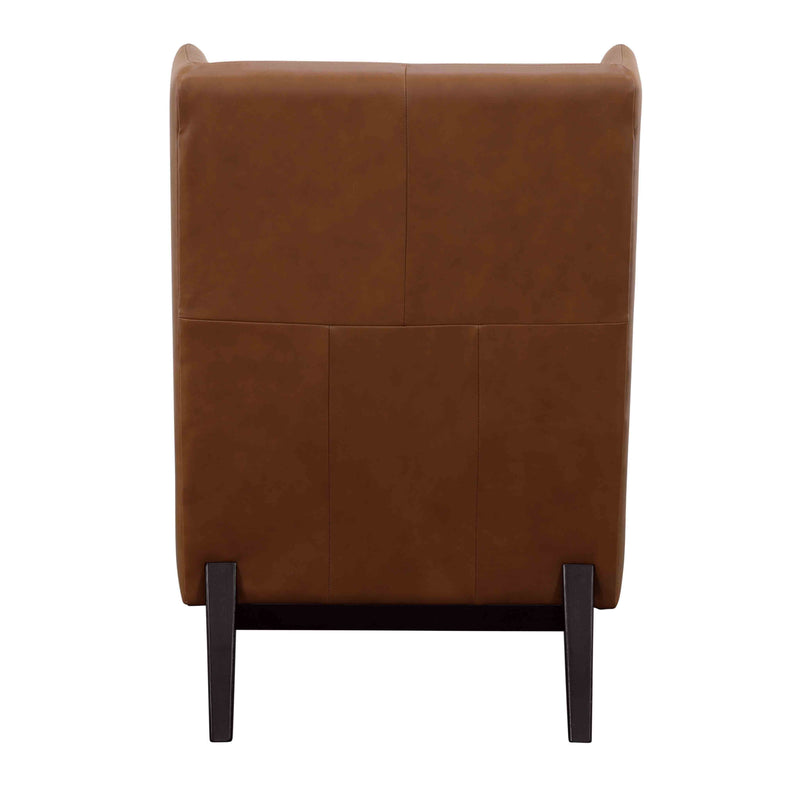 Buckman - Accent Chair - Brown & Glossy Black.