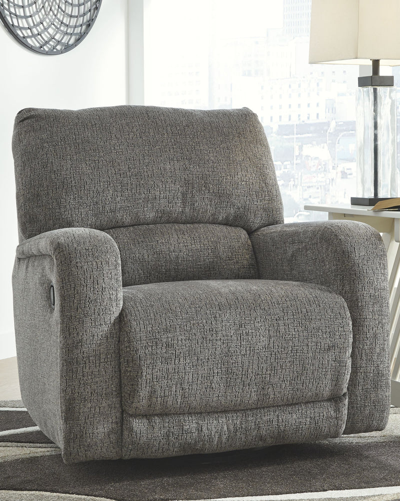 Wittlich - Slate - Swivel Glider Recliner.