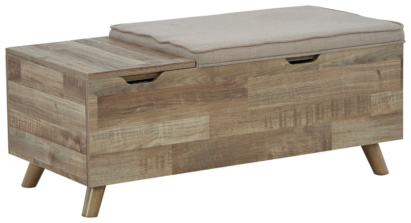 Gerdanet - Beige - Storage Bench.