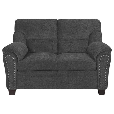 Clemintine - Upholstered Loveseat with Nailhead Trim - Grand Furniture GA