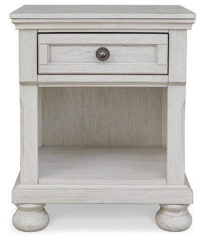 Robbinsdale - Antique White - One Drawer Night Stand.