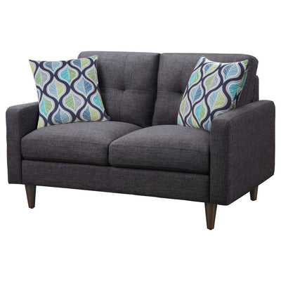 Watsonville - Tufted Back Loveseat - Grey.