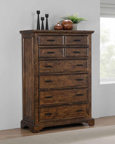 Elk Grove - 7-Drawer Chest - Vintage Bourbon.