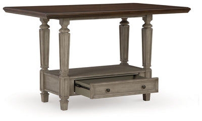 Lodenbay - Antique Gray - Rectangular Dining Room Counter Table