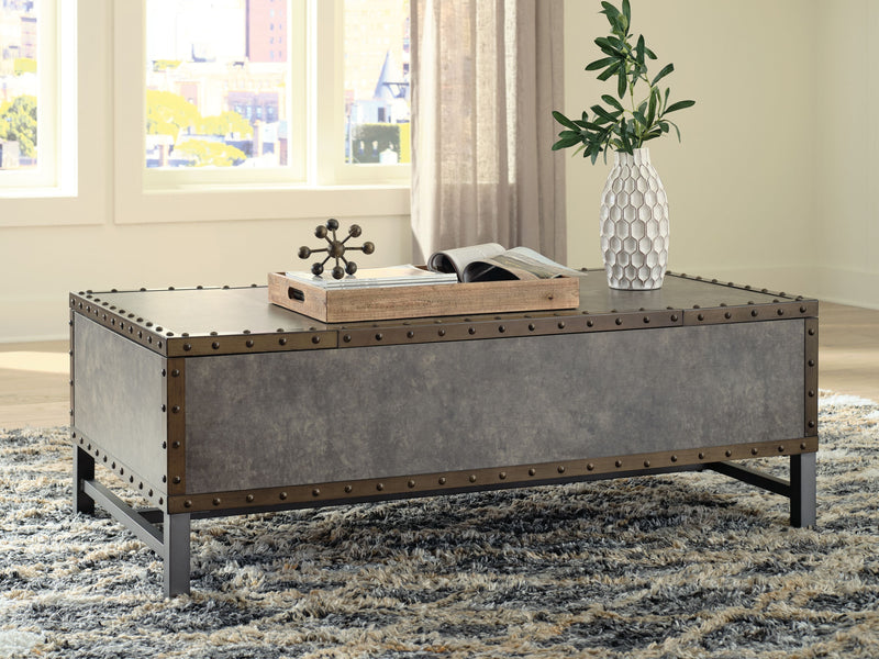 Derrylin - Brown - Lift Top Cocktail Table.
