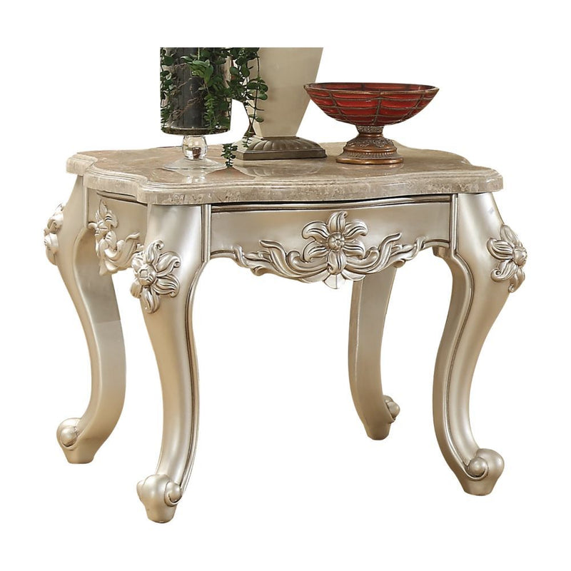 Bently - End Table - Marble & Champagne - Grand Furniture GA