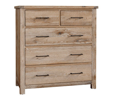 Dovetail - 5-Drawer Standing Dresser - Sun Bleached White.