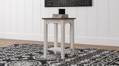 Dorrinson - White / Black / Gray - Chair Side End Table - Grand Furniture GA