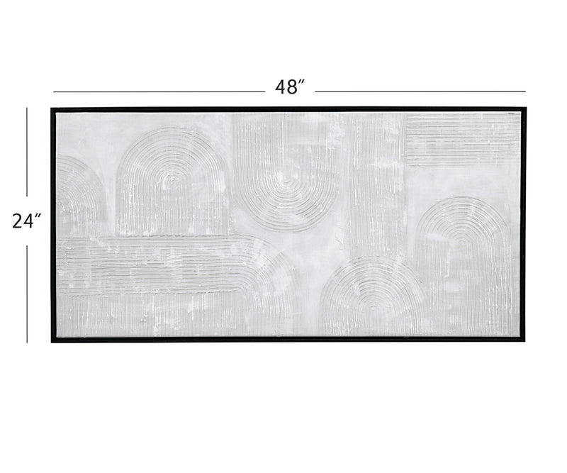 Simon - Canvas Art - White