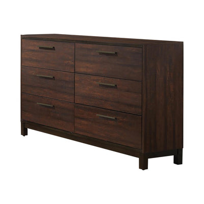 Edmonton - 6-Drawer Dresser - Rustic Tobacco - Dressers - Grand Furniture GA