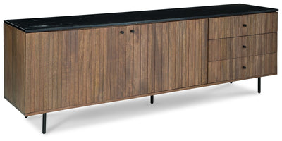Barnford - Brown / Black - Accent Cabinet.