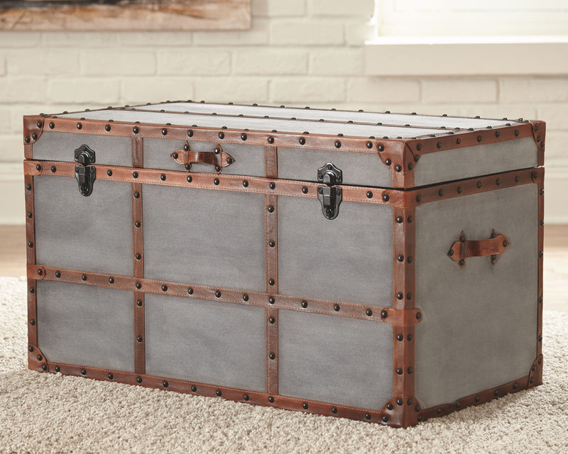 Amsel - Gray - Storage Trunk - Grand Furniture GA