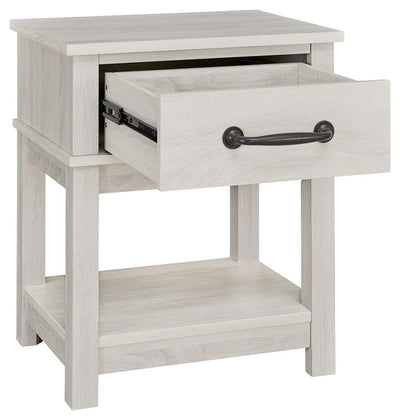 Dorrinson - White - One Drawer Night Stand - Grand Furniture GA