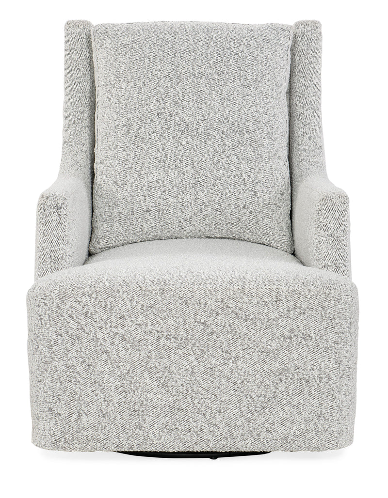 Millie - Swivel Chair - Pearl Silver