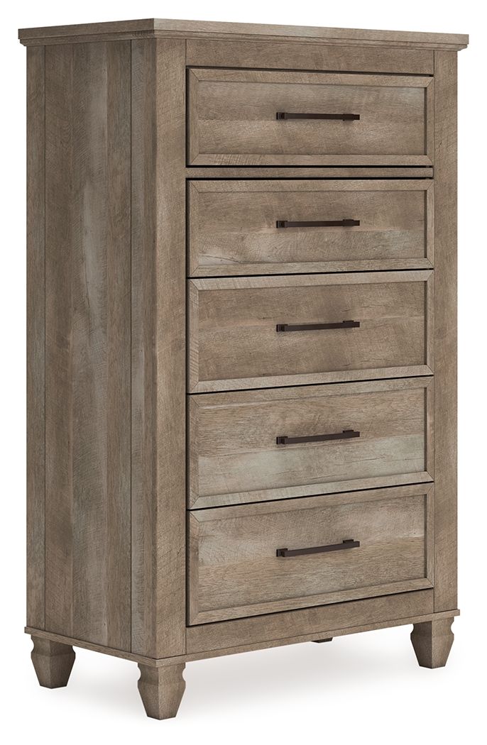 Yarbeck - Sand - Five Drawer Chest.