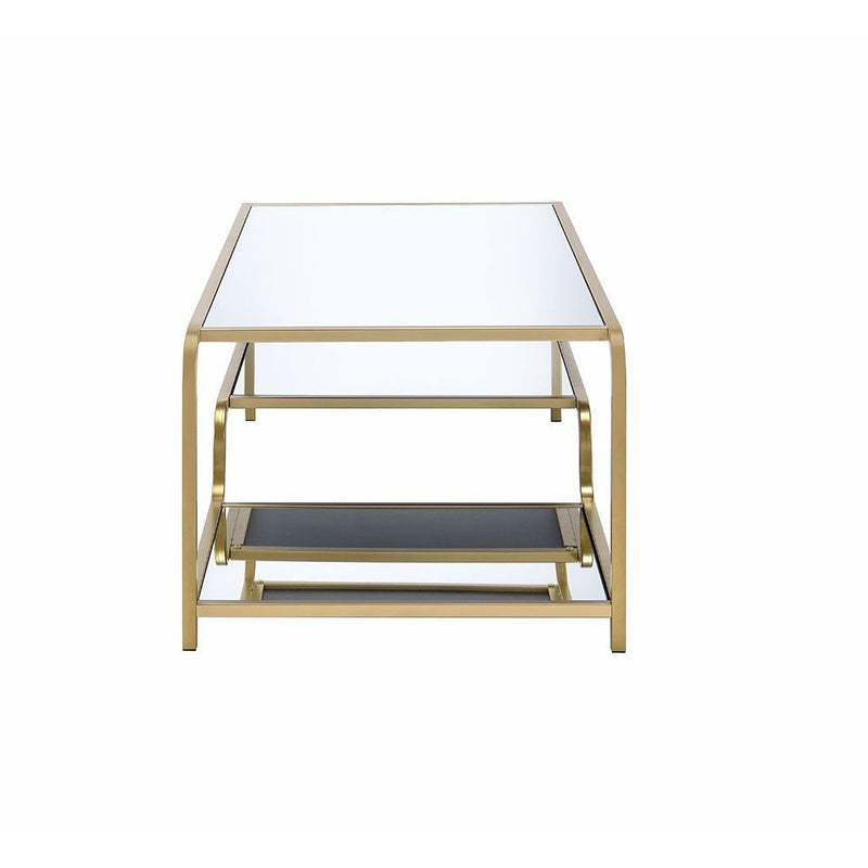 Astrid - Coffee Table - Gold & Mirror - Grand Furniture GA