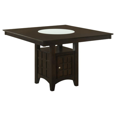 Gabriel - Square Counter Height Dining Table - Cappuccino.