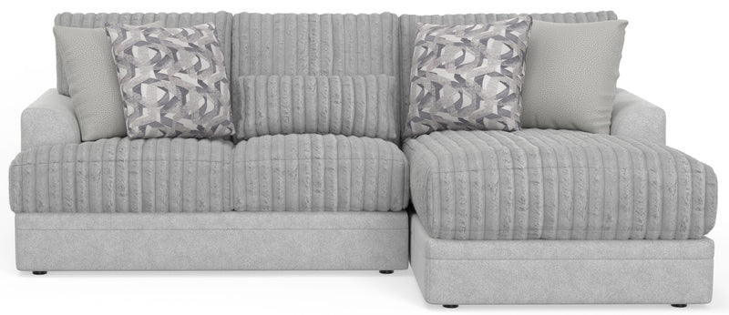 Titan - 2 Piece Sofa Chaise With Comfort Coil Seating (Right Side Facing Chaise) - Moonstruck