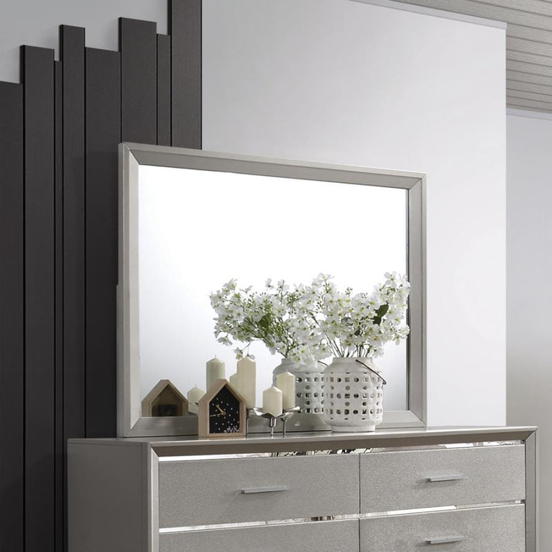 Ramon - Dresser Mirror - Metallic Sterling.