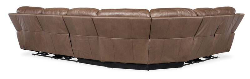 Torres - Power 6 Piece Sectional - Dark Brown