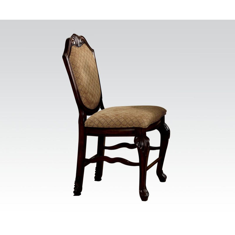 Chateau De Ville - Counter Height Chair (Set of 2) - Fabric & Espresso - Grand Furniture GA