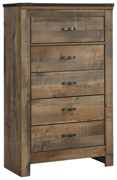 Trinell - Brown - Five Drawer Chest.