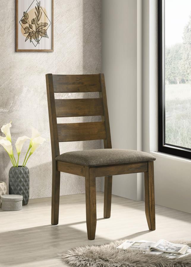 Alston - Ladder Back Dining Side Chairs (Set of 2) - Knotty Nutmeg And Gray - Chair Sets - Grand Furniture GA