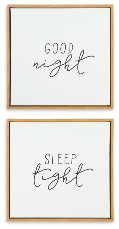 Olymiana - White / Black - Wall Art Set (Set of 2)