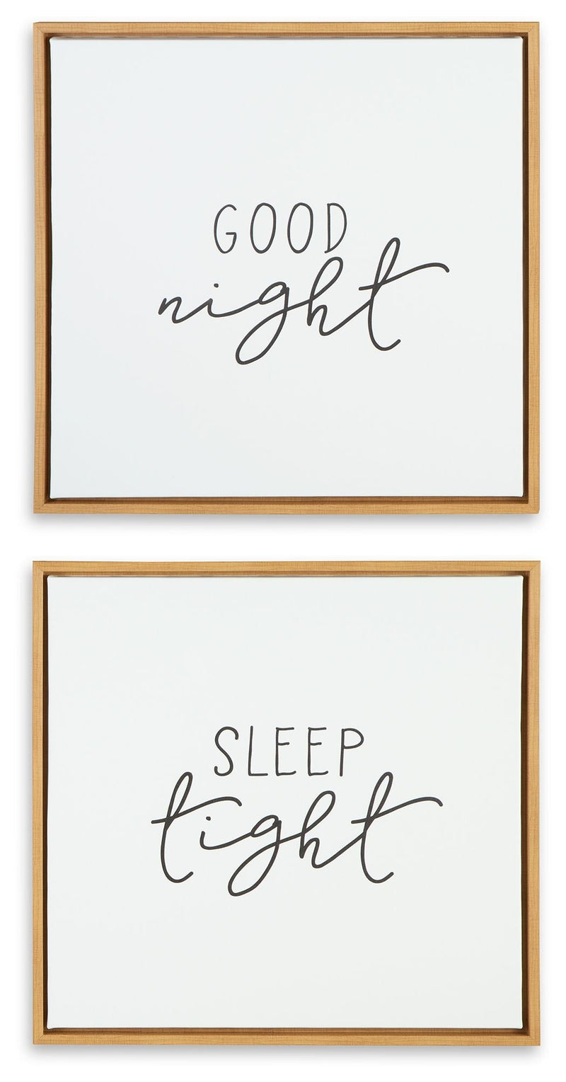 Olymiana - White / Black - Wall Art Set (Set of 2)