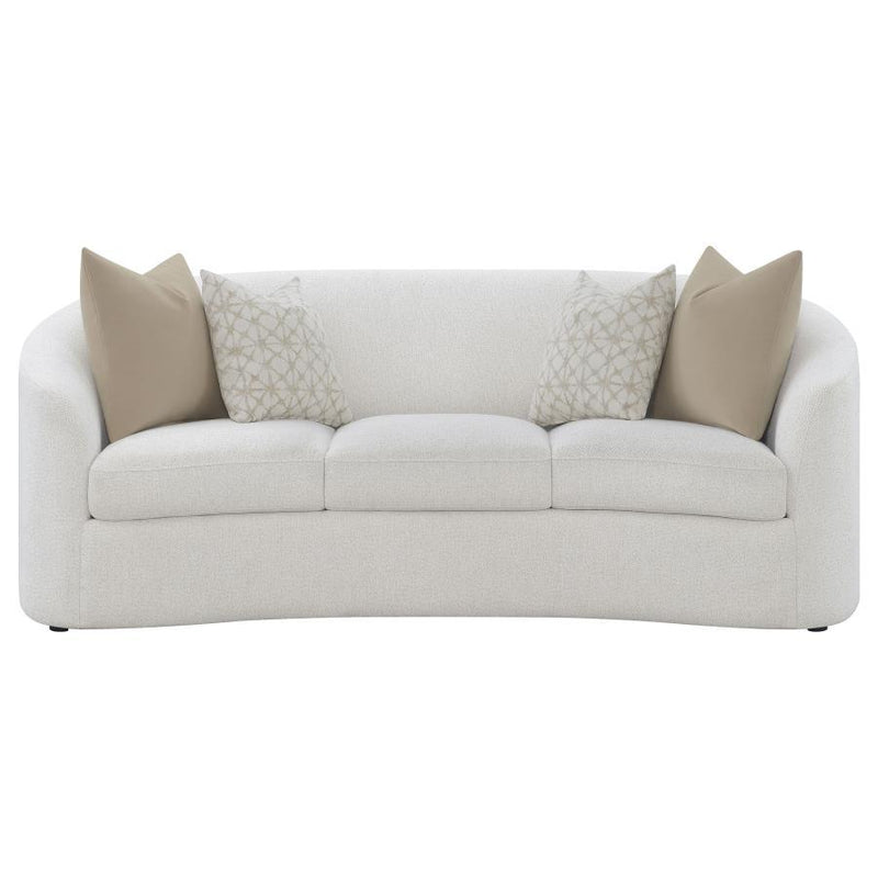 Rainn - Upholstered Tight Back Sofa Latte - Grand Furniture GA