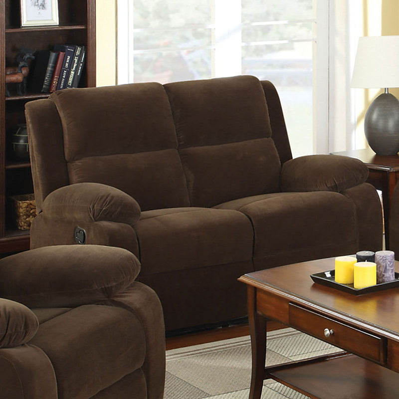 Haven - Loveseat With 2 Recliners - Dark Brown - Grand Furniture GA