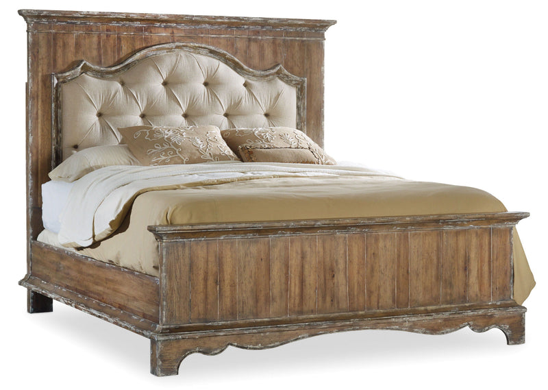 Chatelet - Upholstered Mantle Panel Bed.