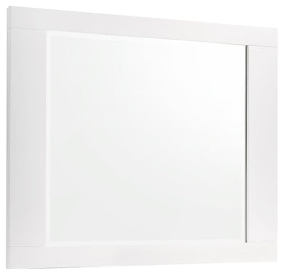 Felicity - Rectangle Dresser Mirror - Glossy White.