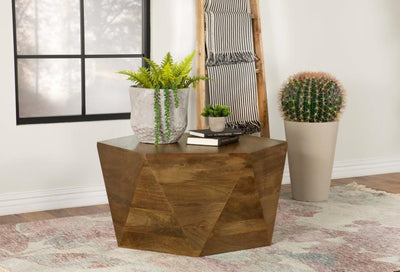 Zalika - Hexagonal Coffee Table - Natural.