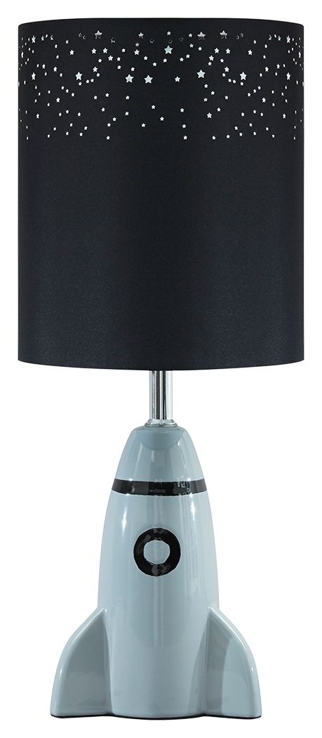 Cale - Gray / Black - Ceramic Table Lamp.