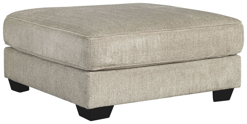 Ardsley - Pewter - Oversized Accent Ottoman.