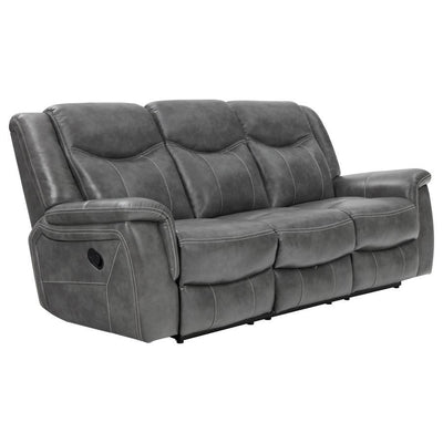 Conrad - Upholstered Motion Sofa - Cool Grey.