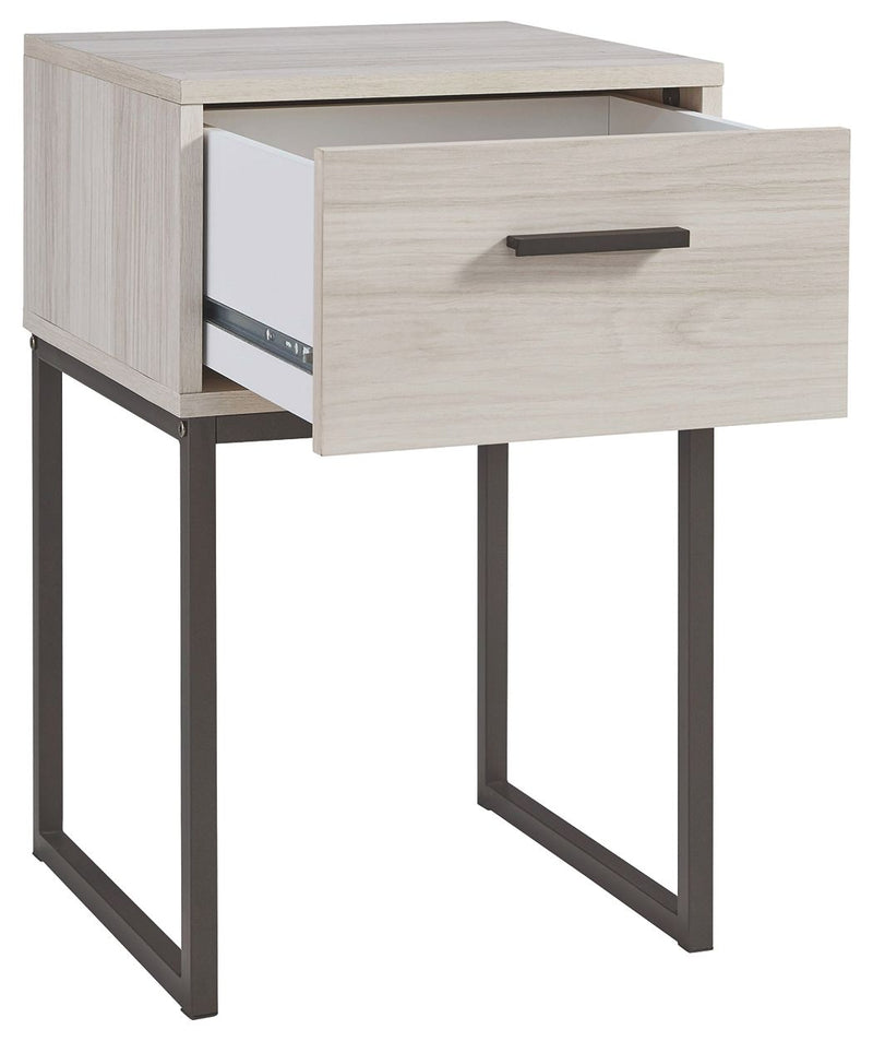 Socalle - Light Natural - One Drawer Night Stand.